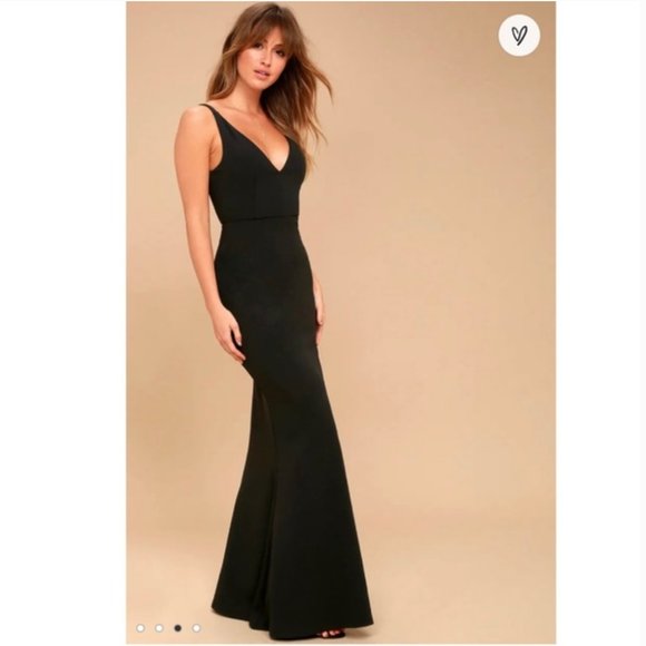 Lulu's Melora Mermaid V-neck Maxi Dress - Picture 2 of 16